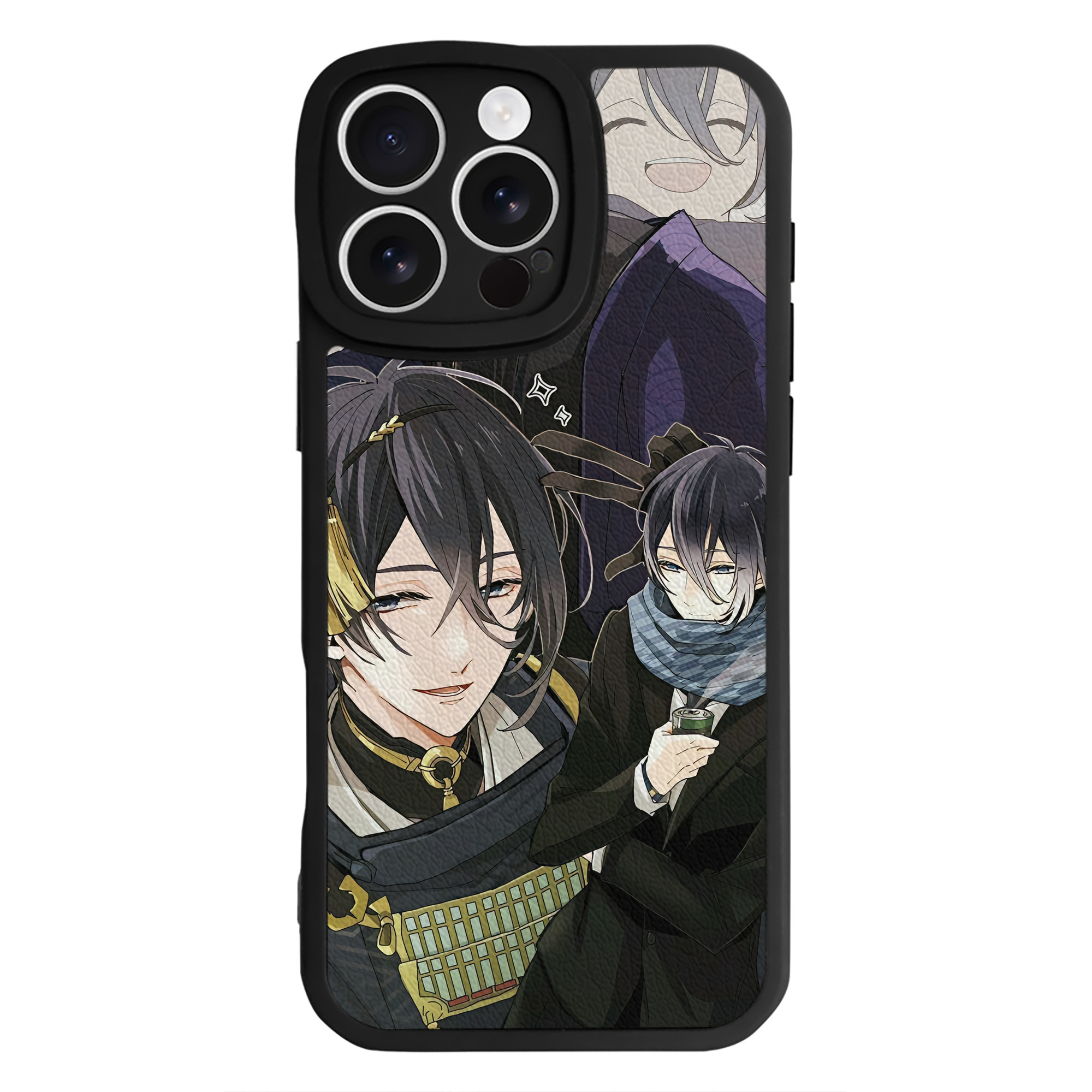 （画像用） 刀剣乱舞 Touken Ranbu 【iPhone 16シリーズ対応】シリコンスマホケース（レザー調） 材質：シリコン